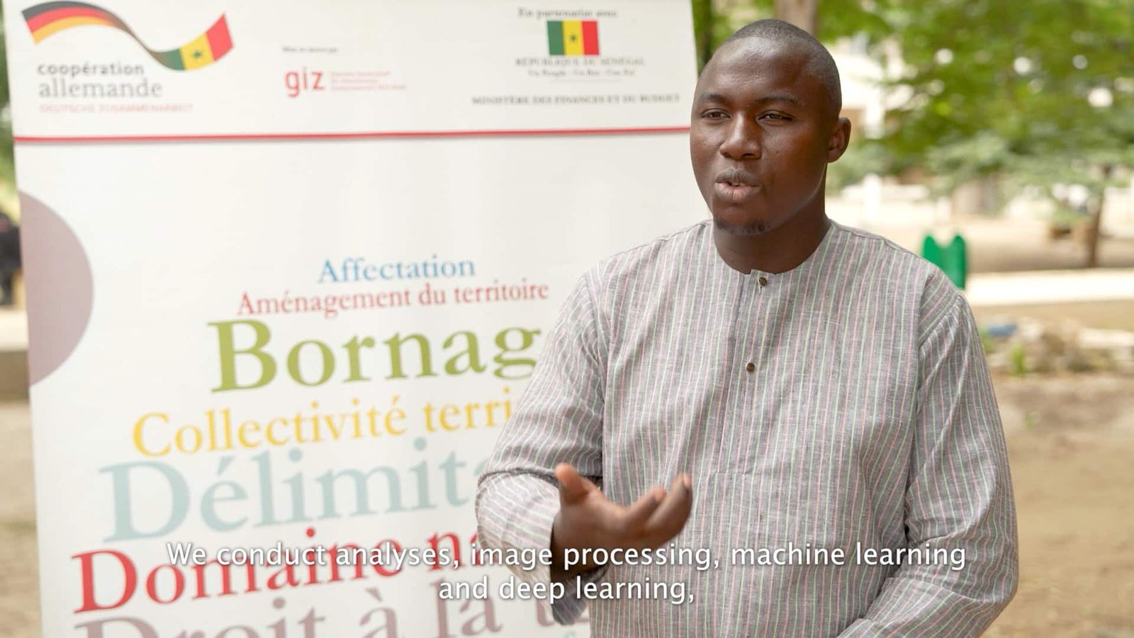 Vue aérienne du projet Mapathon Seen Suuf au Sénégal.
